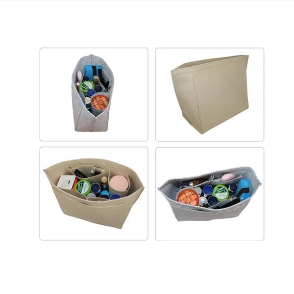 Felt Cosmetic Bag Insert Organizer