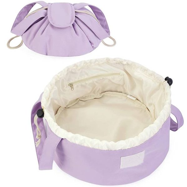Portable Zipper Drawstring Makeup Bag