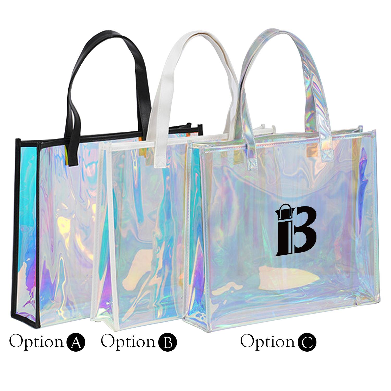 PVC laser tote bag