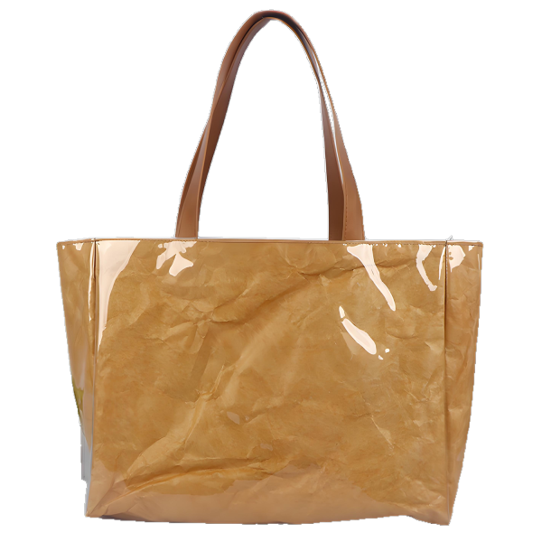 Kraft Paper Single-Shoulder Shopping Duffel Bag