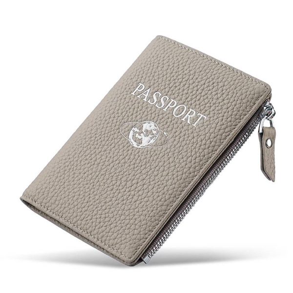 RFID-Blocking Leather Travel Wallet & Passport Holder