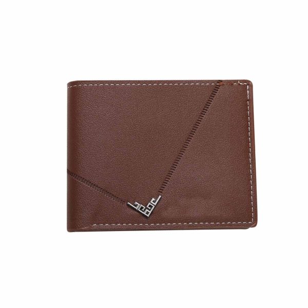 Large Capacity Mens Short PU Leather Wallet