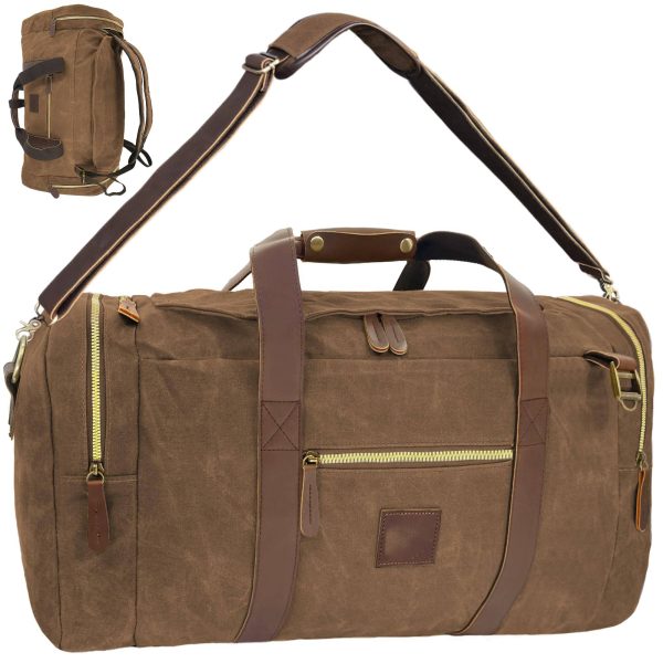 Large Capacity Canvs Backpack Duffel Bag For Travel