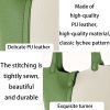 Genuine Leather bucket cross-body bag