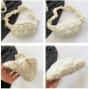 Crinkled down cotton cloud cross-body bag