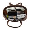 Genuine leather tote bag