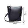 PU Simple vintage bucket tote cross-body bag