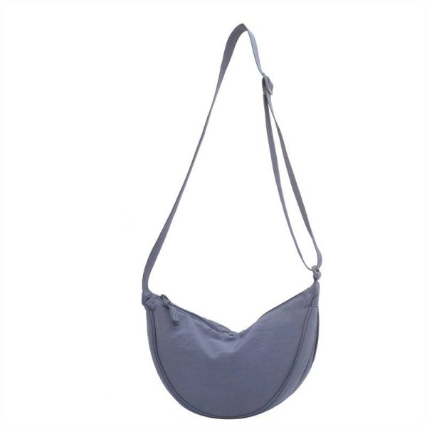 Nylon Lightweight Dumpling-Shaped Crossbody Shoulder Bag