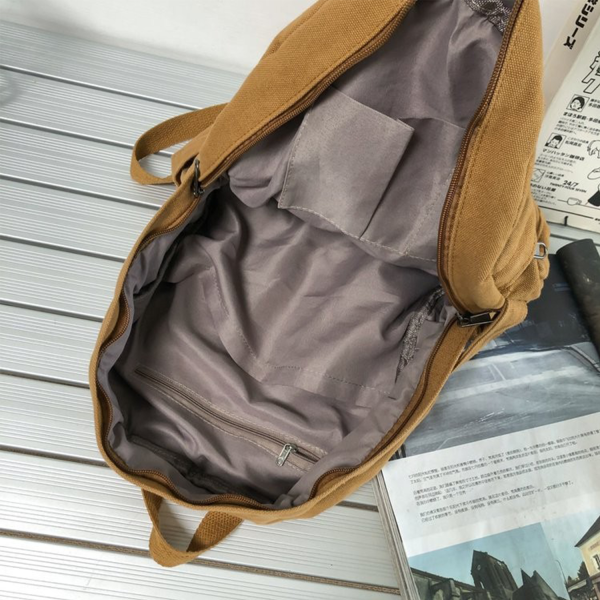 Vintage Travel Canvas Backpack for Women