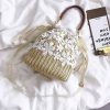 Chic Straw Women's Summer Beach Bag with Removable Handle