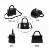 Genuine Leather Semi-round hand-held crossbody bag