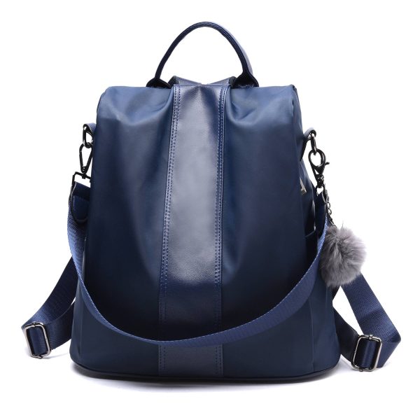 PU leather /Nylon Waterproof Women Backpack