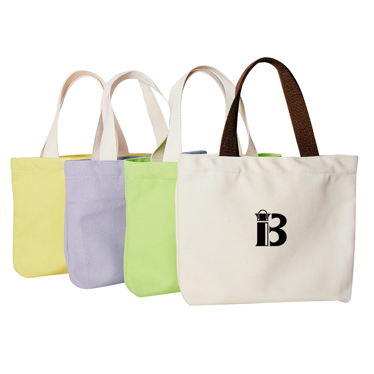 Canvas Tote Bags with Magnetic Snap