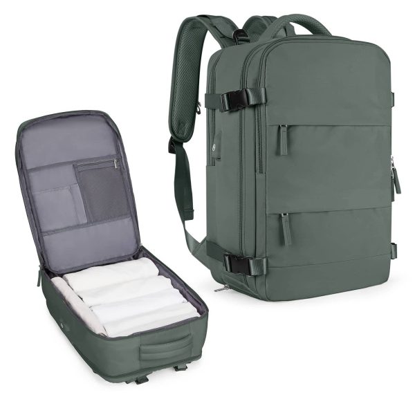 Nylon Travel Laptop Backpack with USB Charging Port
