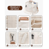 Large-capacity multi-compartment handbag