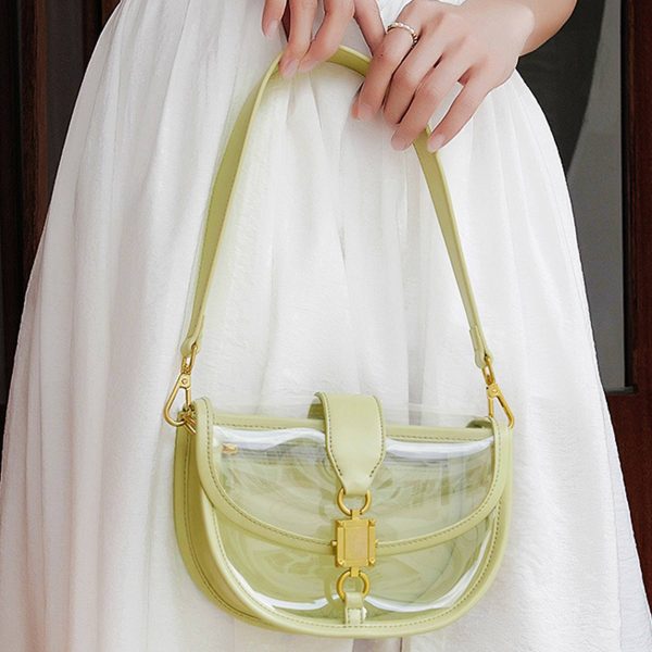 Clear Jelly Clutch Bag for Women and Girls