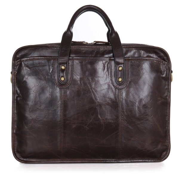Leather Waterproof Briefcases Messenger bag for Men