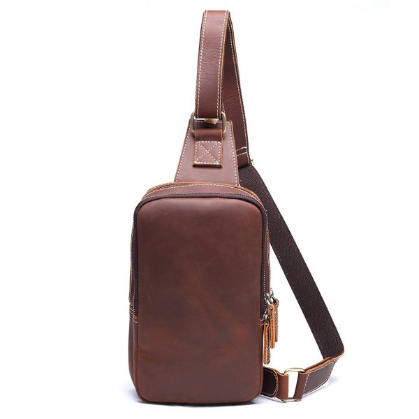 Genuine Leather Sling Bag for Men Crossbody