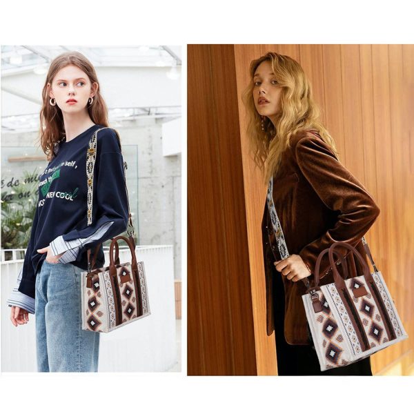 Vintage Tote Crossbody Shoulder Bag