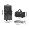 2 In 1 Heavy Hanging Garment Suitcase Duffel Bags