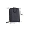 Genuine leather men's organ card bag