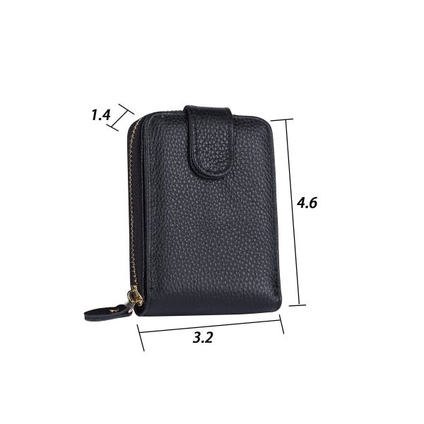 Genuine leather men's organ card bag