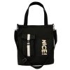 Canvas Tote Crossbody Bag for Students