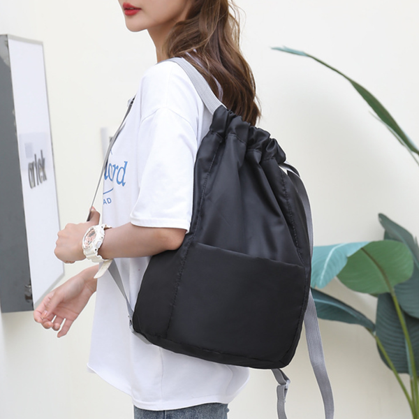 Lightweight Water-Resistant Outdoor Drawstring Backpack