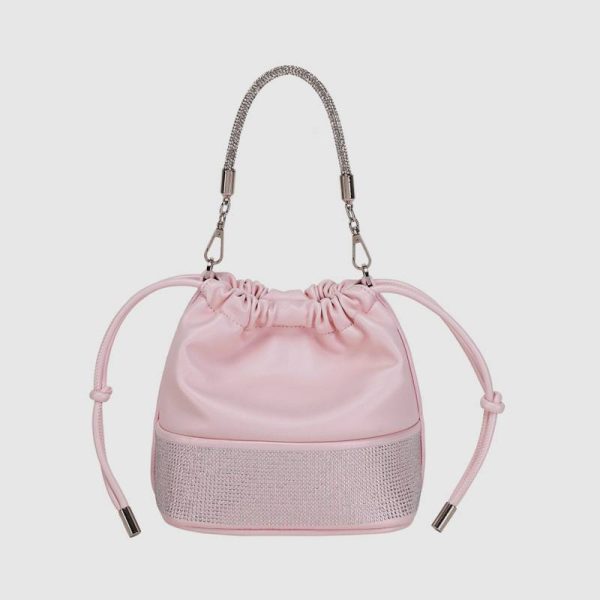 PU Leather Bucket Crossbody Bag