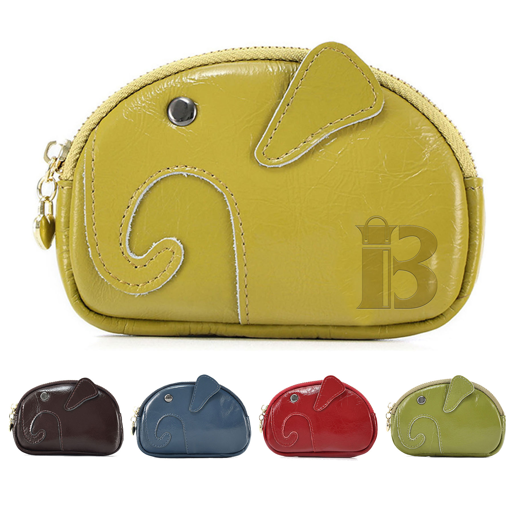 Dermis elephant coin wallet handbag