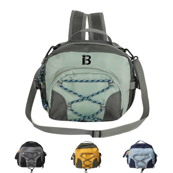 Polyester City Light Outdoor Hiking Crossbody Bag Backpack