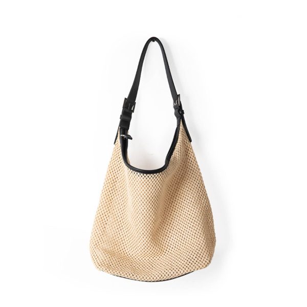 Straw summer large capacity shoulder tote bag