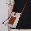 Genuine Leather Simple shoulder cross-body pouch bag