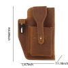 PU Leather Phone Pouch Holster for Men Belt