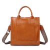 Vegan Leather Simple Vintage Shoulder Retro Handbag
