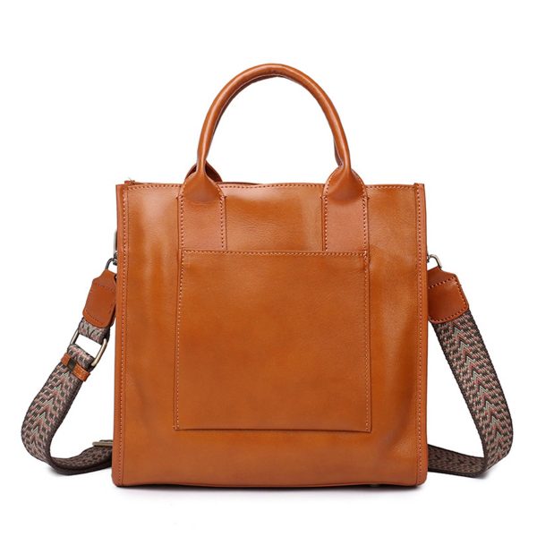 Vegan Leather Simple Vintage Shoulder Retro Handbag