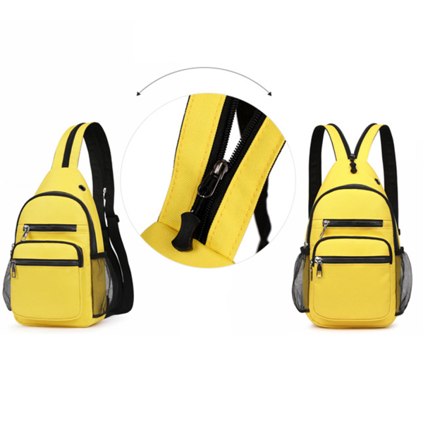 Oxford Fanny Pack Chest Bag with Zipper Pockets