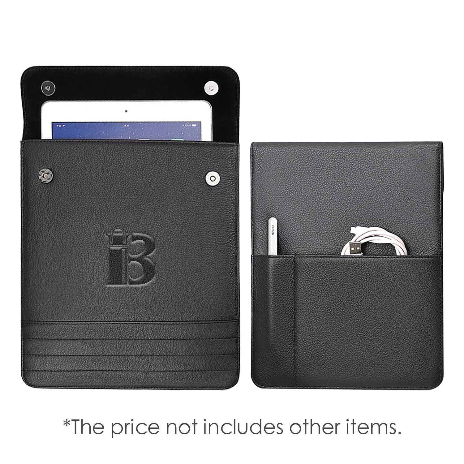 Leather Waterproof Wearable Shockproof Notebook storage bag