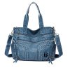 PU Leather Large Capacity Shoulder Tote Bag