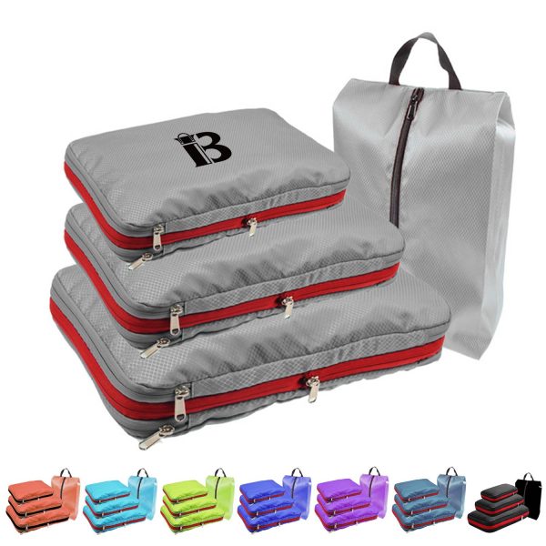 Luggage Organizers for Travel Accessories with Shoe Bag