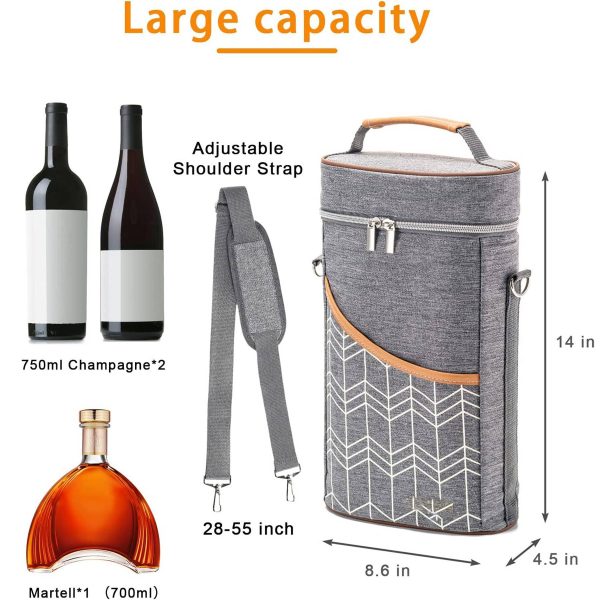 Oxford Outdoor portable waterproof wine insulation bag