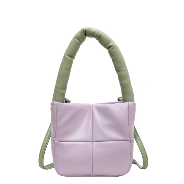Splice PU Leather Portable Crossbody Bag