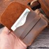 Genuine Leather Card Holder Credit Retro Wallet