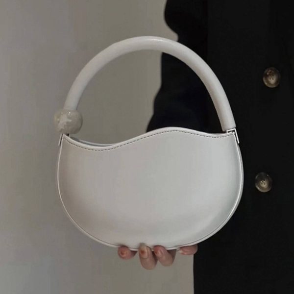 PU Leather Pea Shaped Handbag For Women