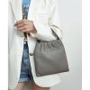 Genuine Leather Simple premium pleated tote bag
