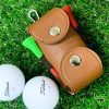 PU Leather Portable Waist Bags Sports Accessory for Golf