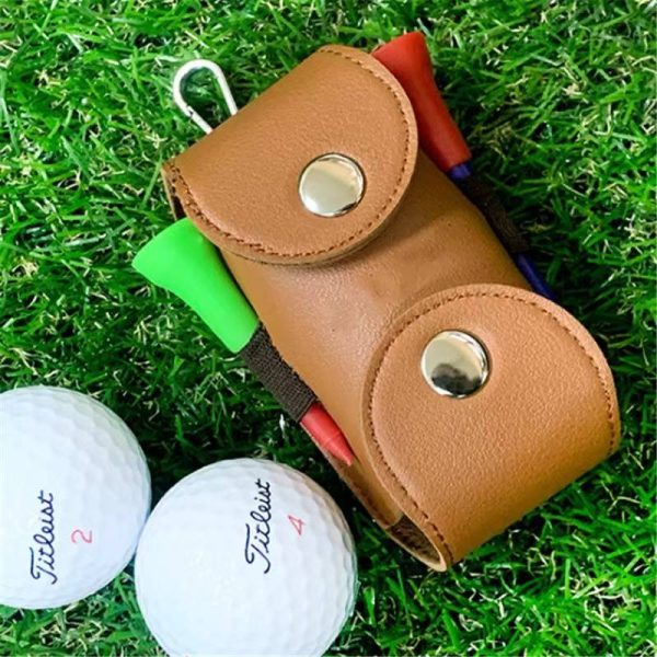 PU Leather Portable Waist Bags Sports Accessory for Golf