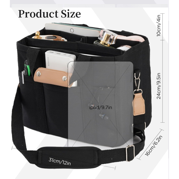 Large Multi Pockets Crossbody Bag