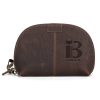 Genuine Leather Wear-resistant meniscus Storage Wallet Men