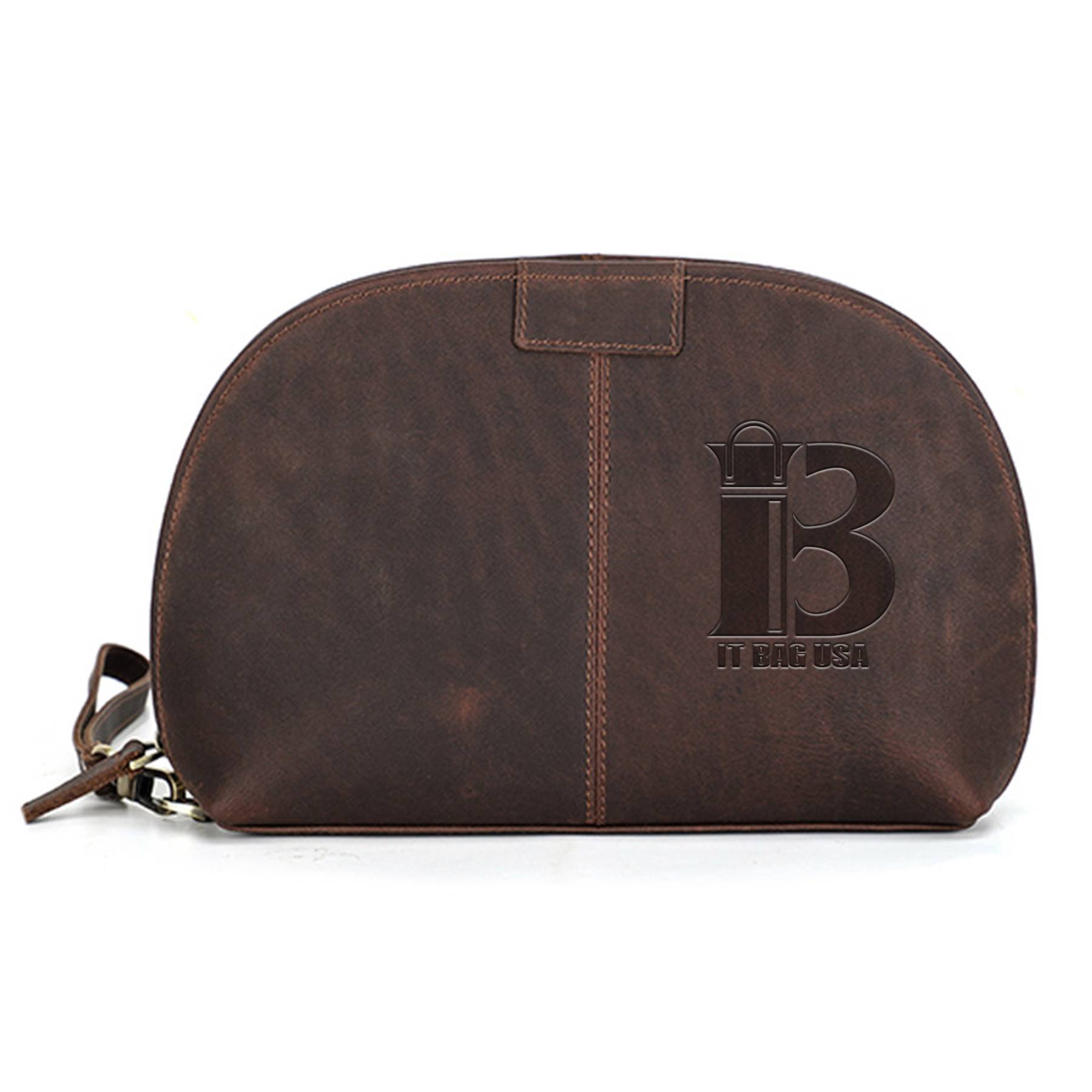 Genuine Leather Wear-resistant meniscus Storage Wallet Men